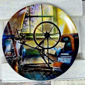 The Bradford Exchange Maurice Harvey “The Antique Spinning Wheel” with box​​